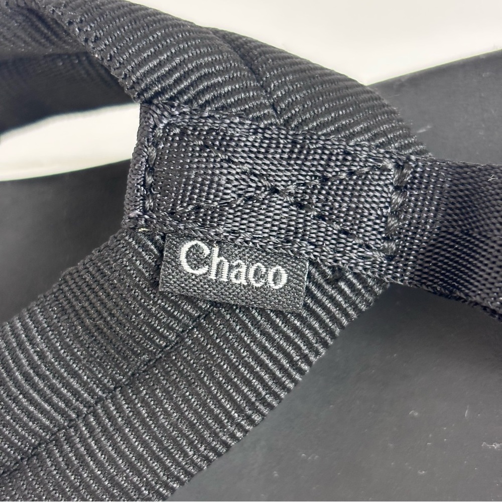 Chaco Flip Flop Sandals Lightweight Thong Casual Outdoor Recovery Black Size 7 - Picture 9 of 10